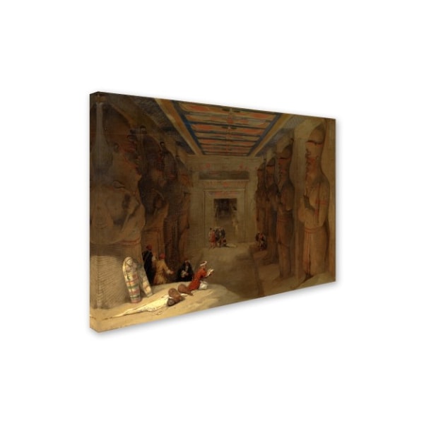 David Roberts 'Great Temple At Abu Simbel Egypt' Canvas Art,18x24